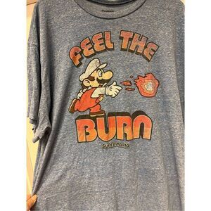 Super Mario Feel The Burn T-Shirt sz 2X